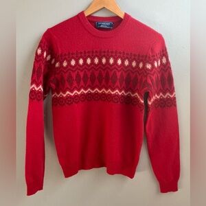 Vineyard Vines Boys Heritage Fair Isle Merino Wool Sweater Size XL